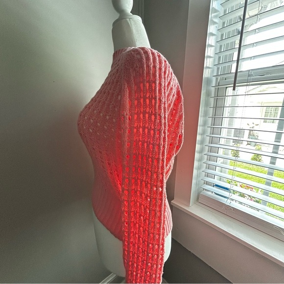 J. Crew Coral Knit Women's Sweater New with Tags - Picture 2 of 4